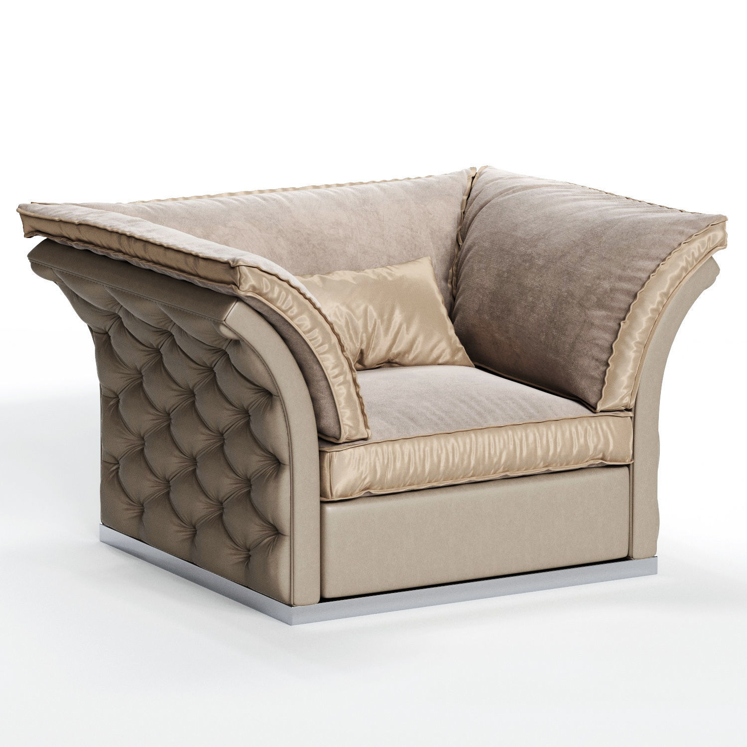 CorteZARI TIAGO Armchair 3D model_4