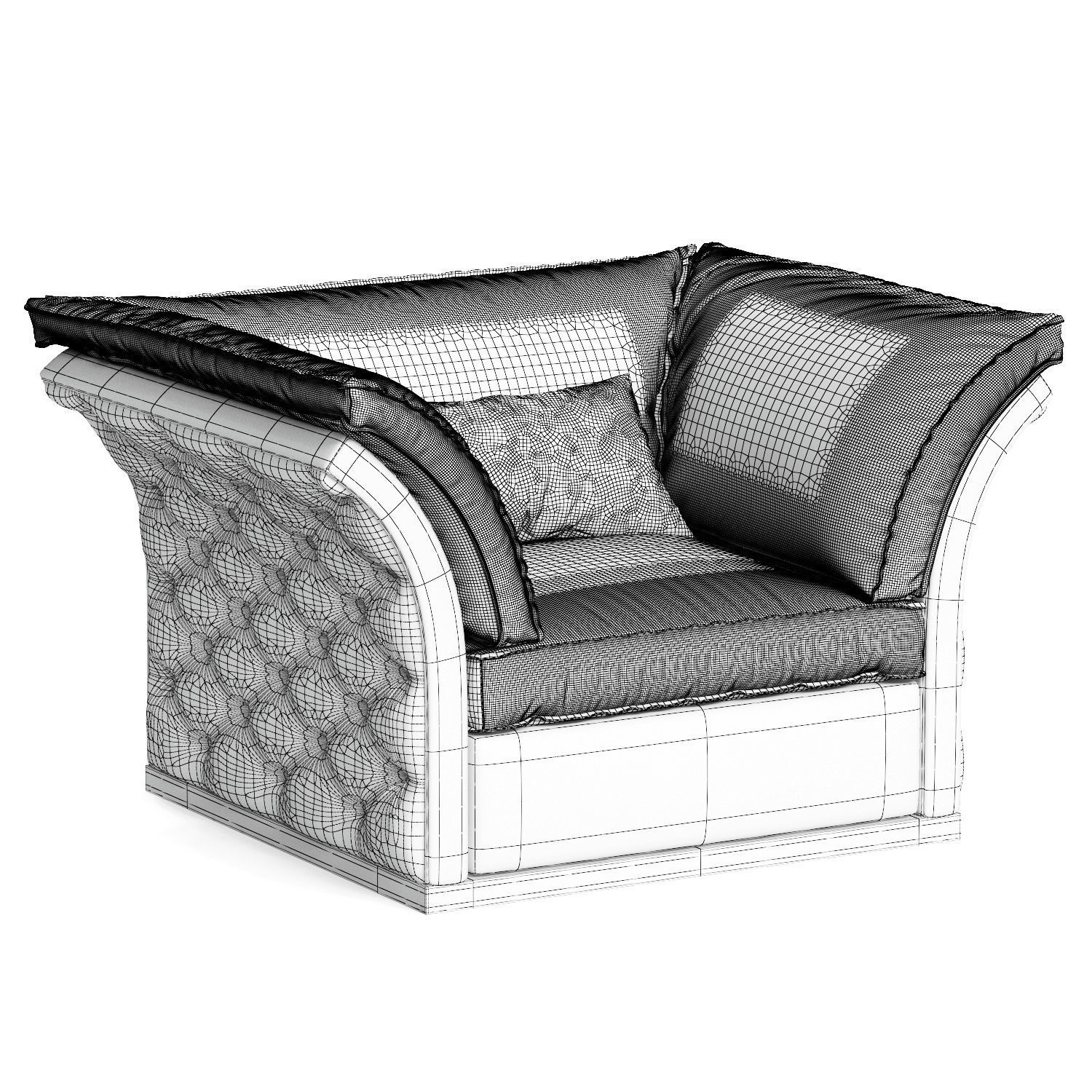 CorteZARI TIAGO Armchair 3D model_6
