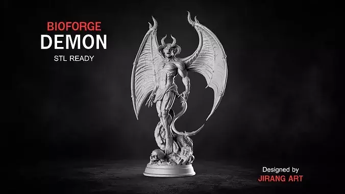 BIOFORGE - Demon Beast - STL Printable Figure
