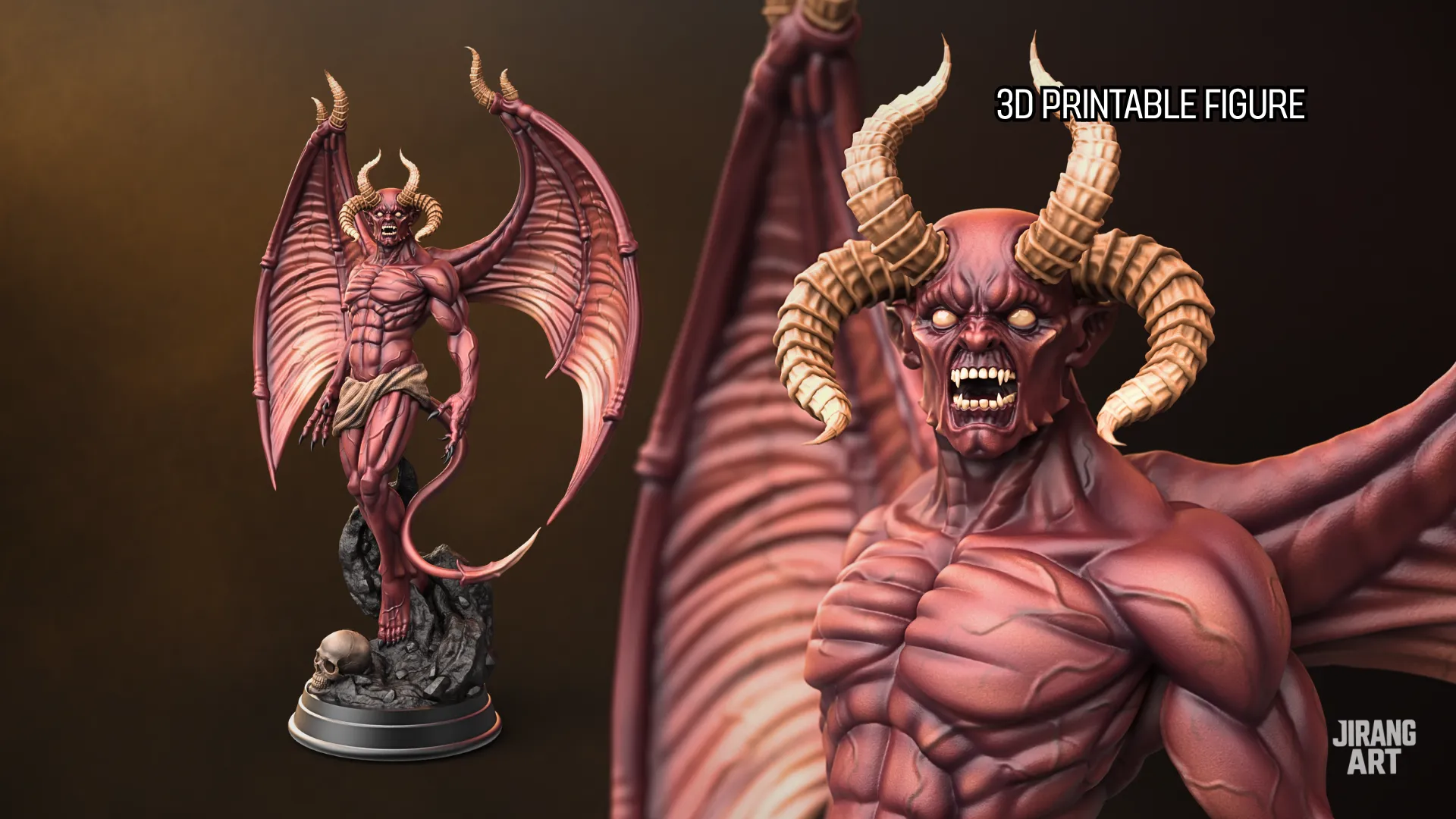 BIOFORGE - Demon Beast - STL Printable Figure 3D print model