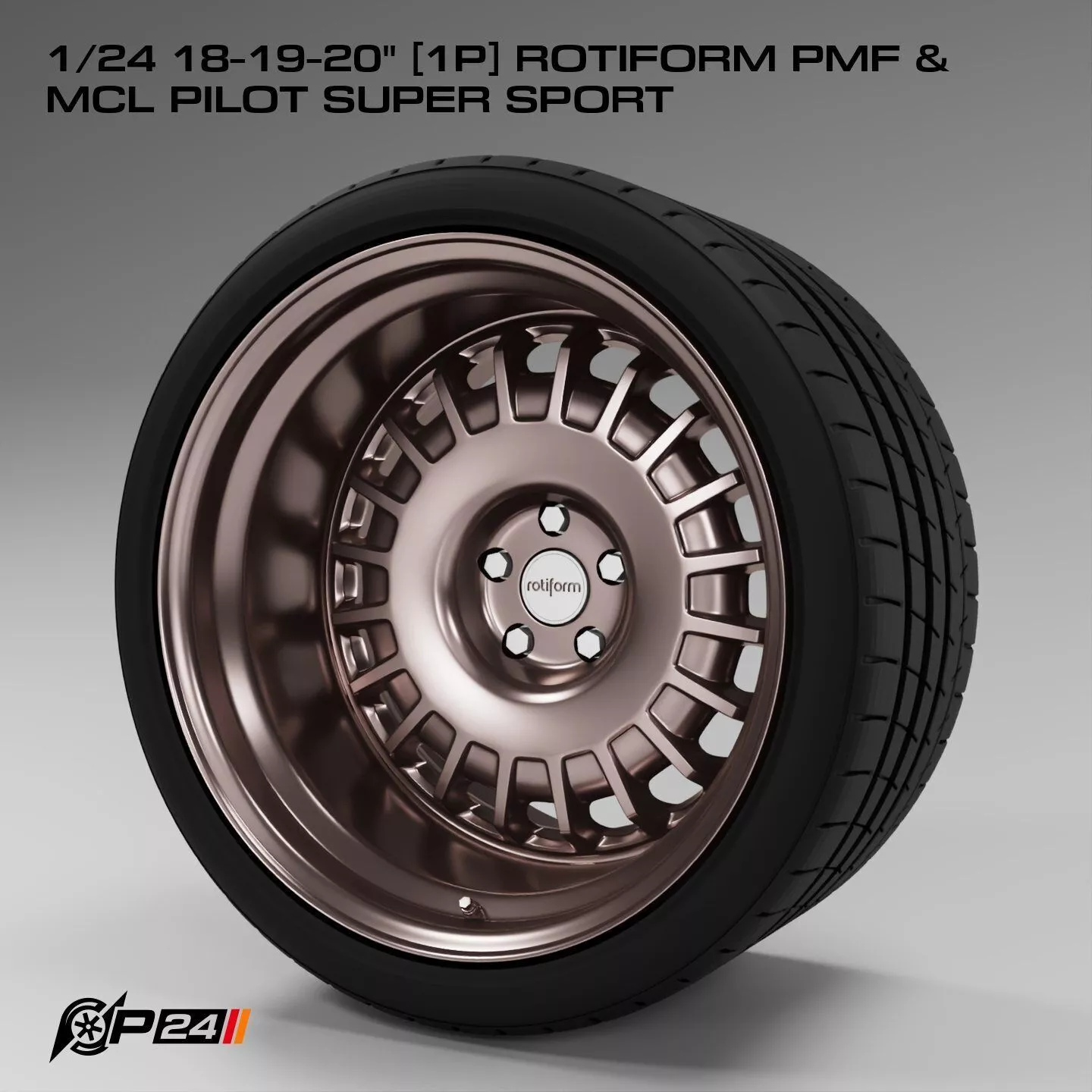 1-24th 18-19-20 inches 1P Rotiform PMF and MCL Pilot Super Sport 3D print model