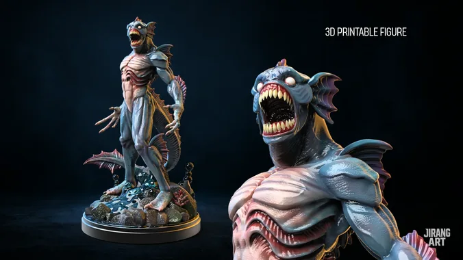 BIOFORGE - Deep sea monster - STL Printable Figure