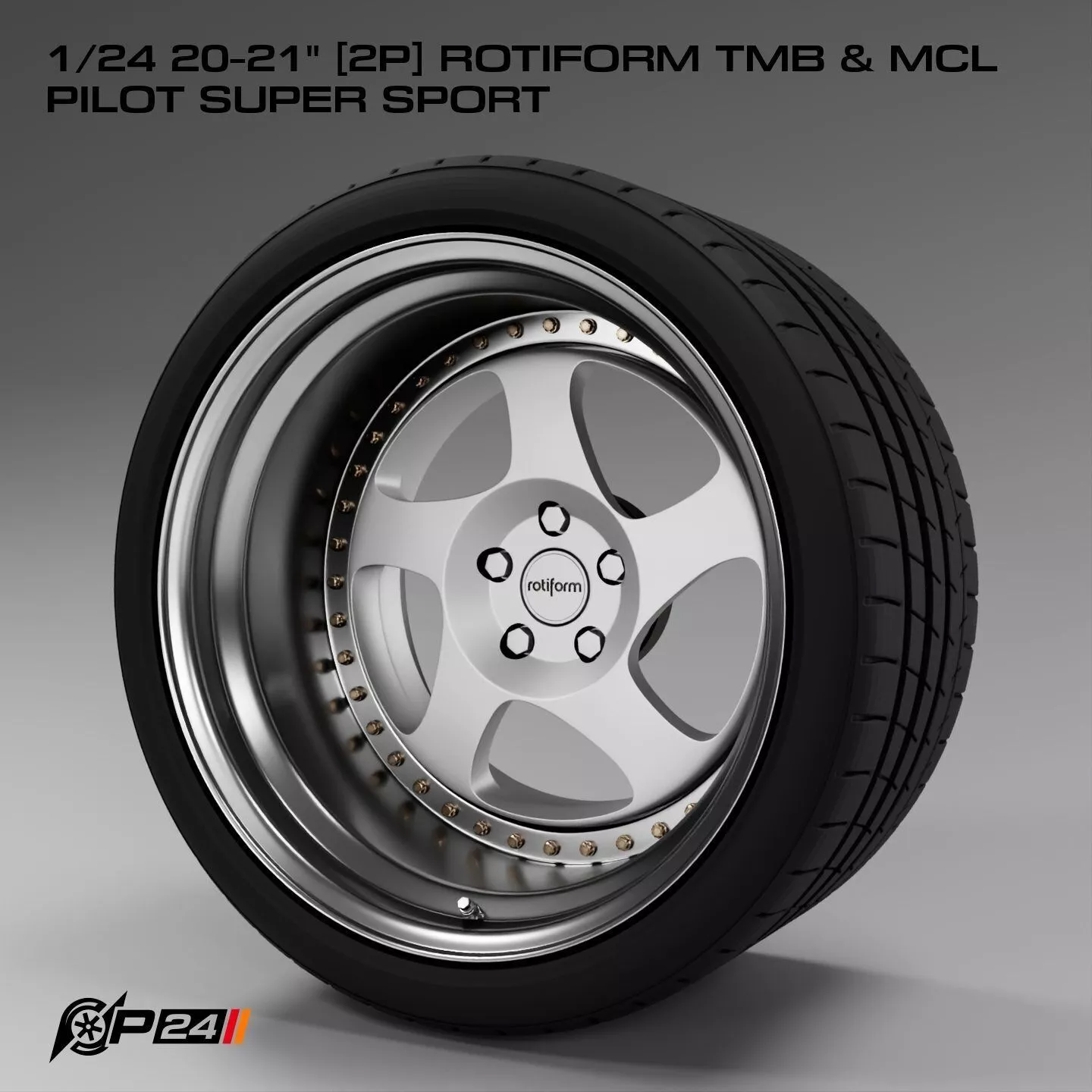 1-24th 20-21 inches 2P Rotiform TMB and MCL Pilot Super Sport 3D print model