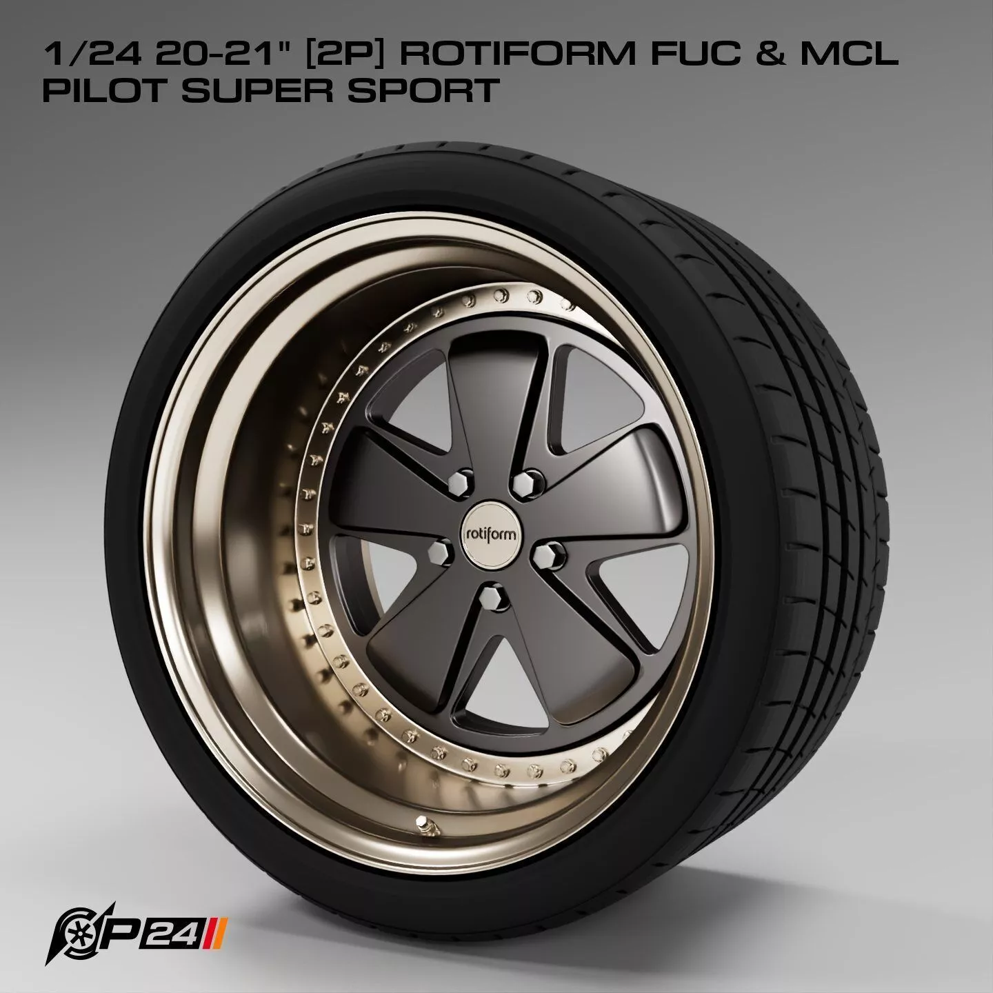1-24th 20-21 inches 2P Rotiform FUC and MCL Pilot Super Sport 3D print model