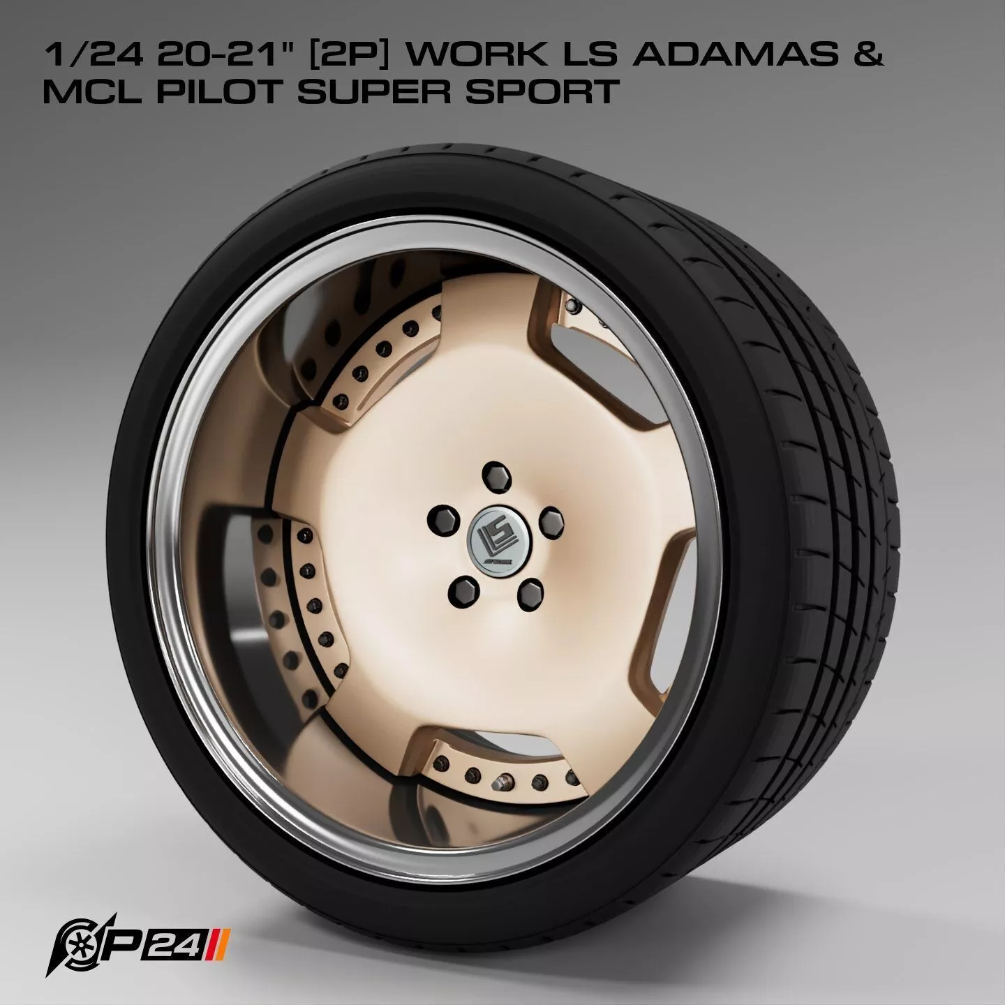 1-24th 20-21 inches 2P Work LS ADAMAS and MCL Pilot Super Sport 3D print model