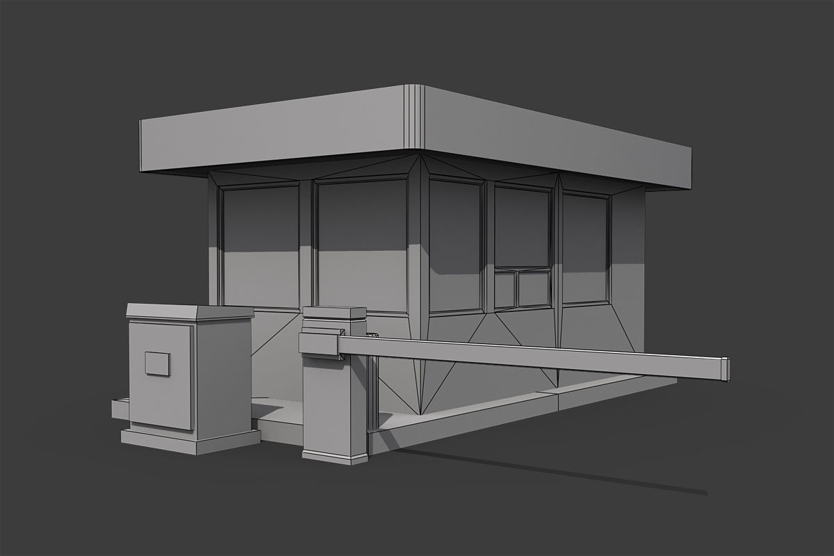 Industrial Buildings Pack Low-poly 3D model_2