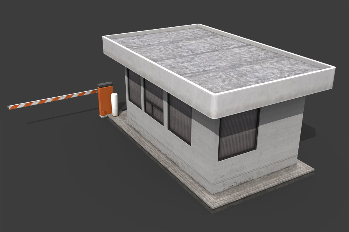 Industrial Buildings Pack Low-poly 3D model_6