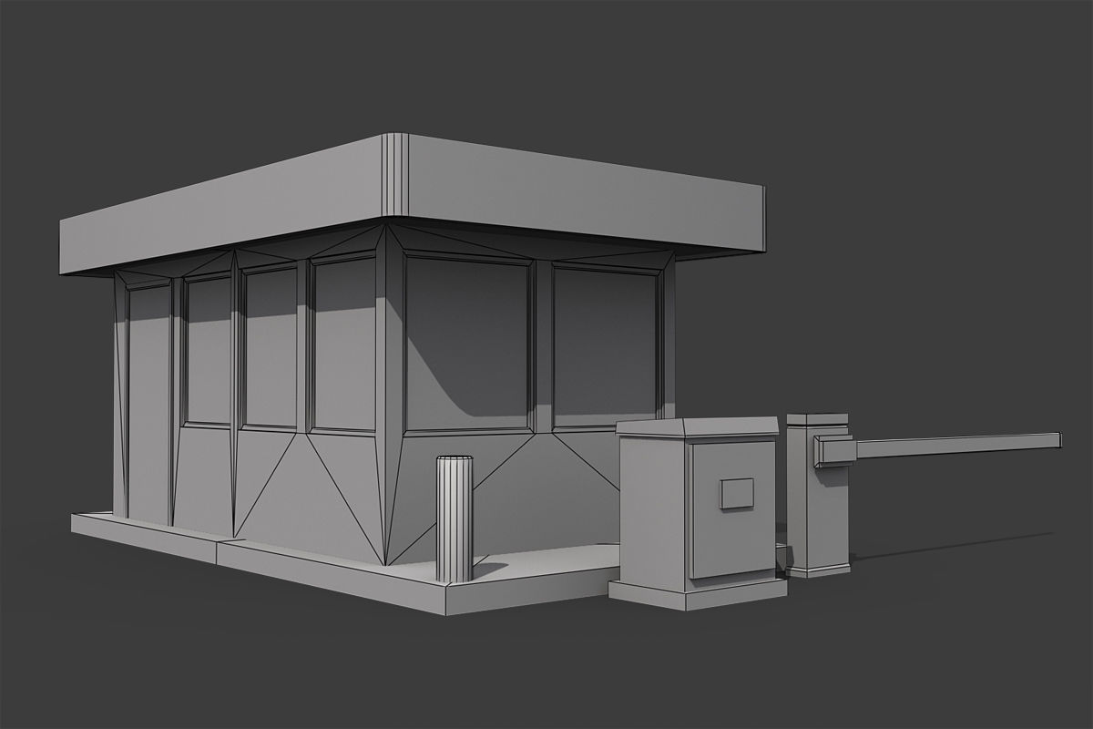 Industrial Buildings Pack Low-poly 3D model_4