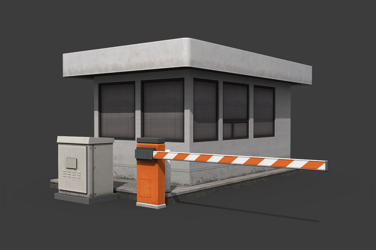 Industrial Buildings Pack Low-poly 3D model_1