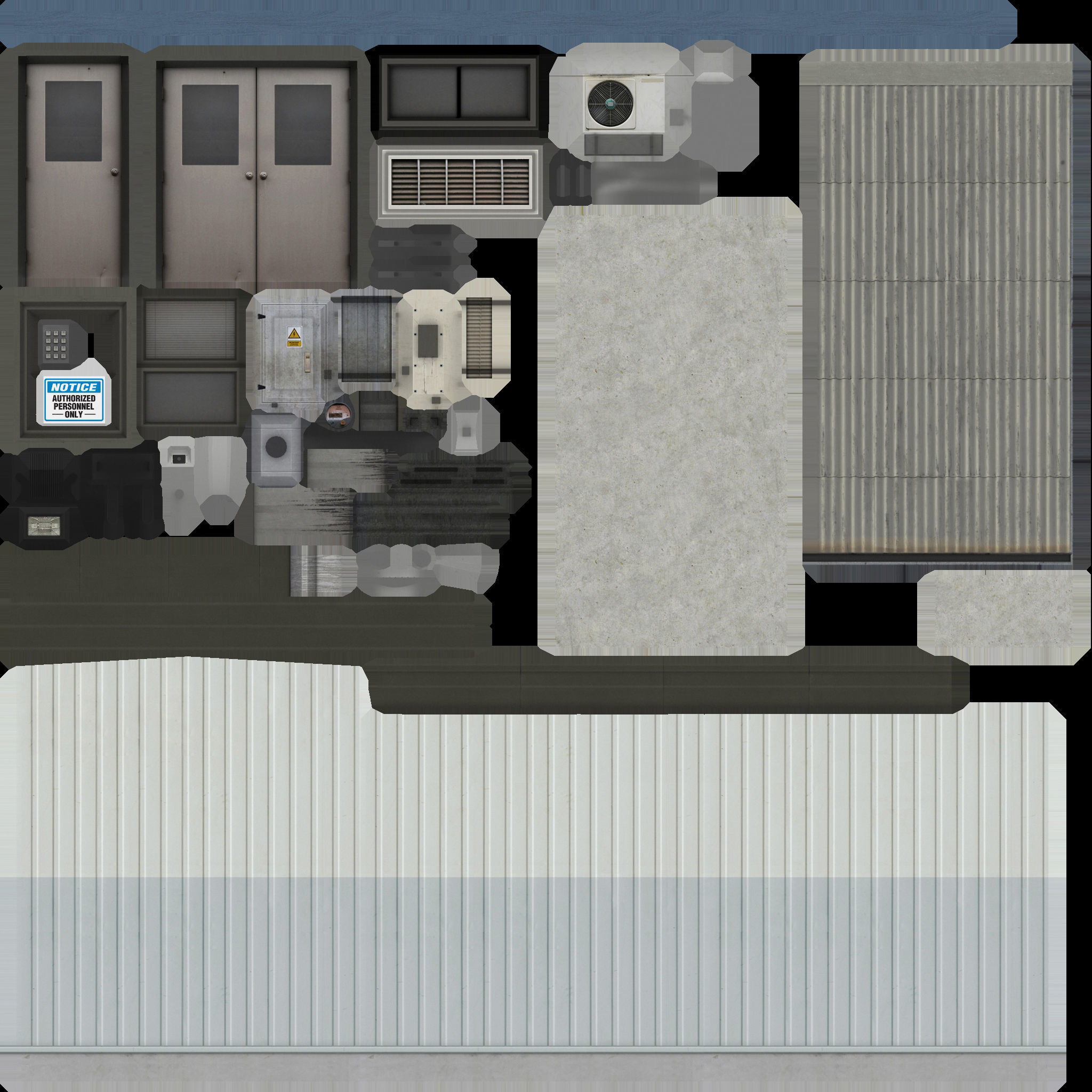 Industrial Buildings Pack Low-poly 3D model_15