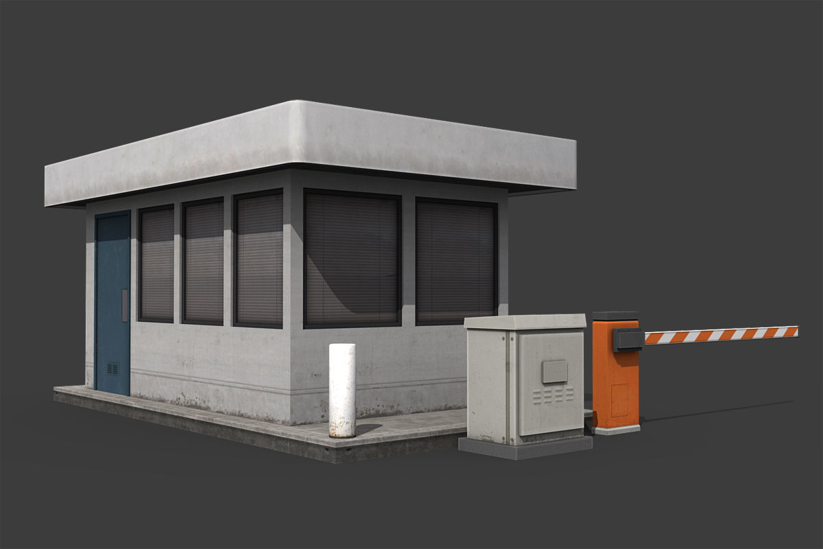 Industrial Buildings Pack Low-poly 3D model_3