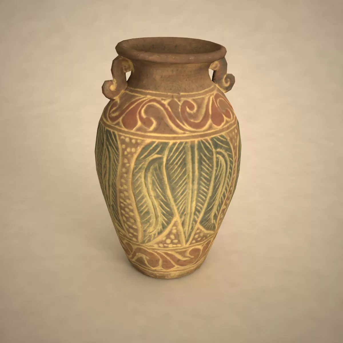 Ancient vase Free low-poly 3D model