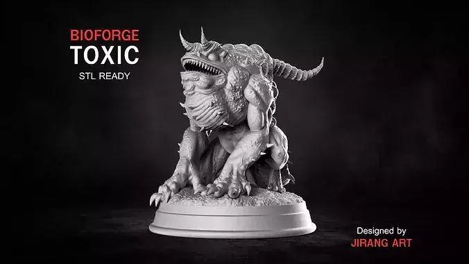 BIOFORGE - Toxic Beast monster - STL Printable Figure