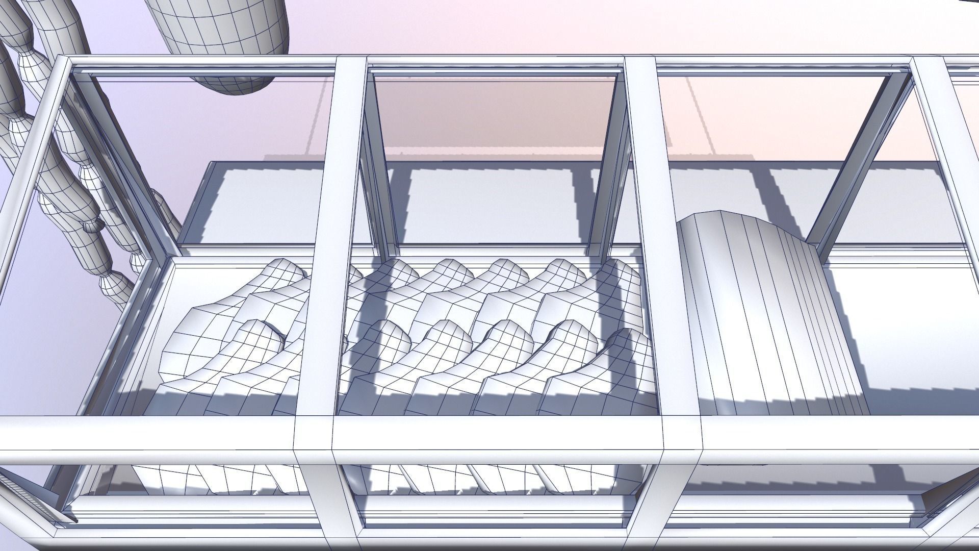 Village Butcher Shop Low-poly 3D model_11