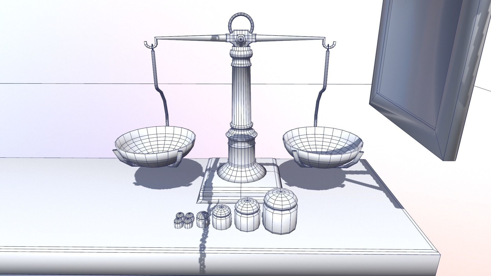 Village Butcher Shop Low-poly 3D model_13