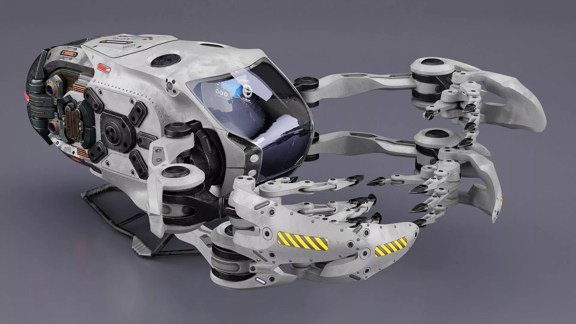 Sci Fi Space Loader Rigged for Cinema 4D 3D model