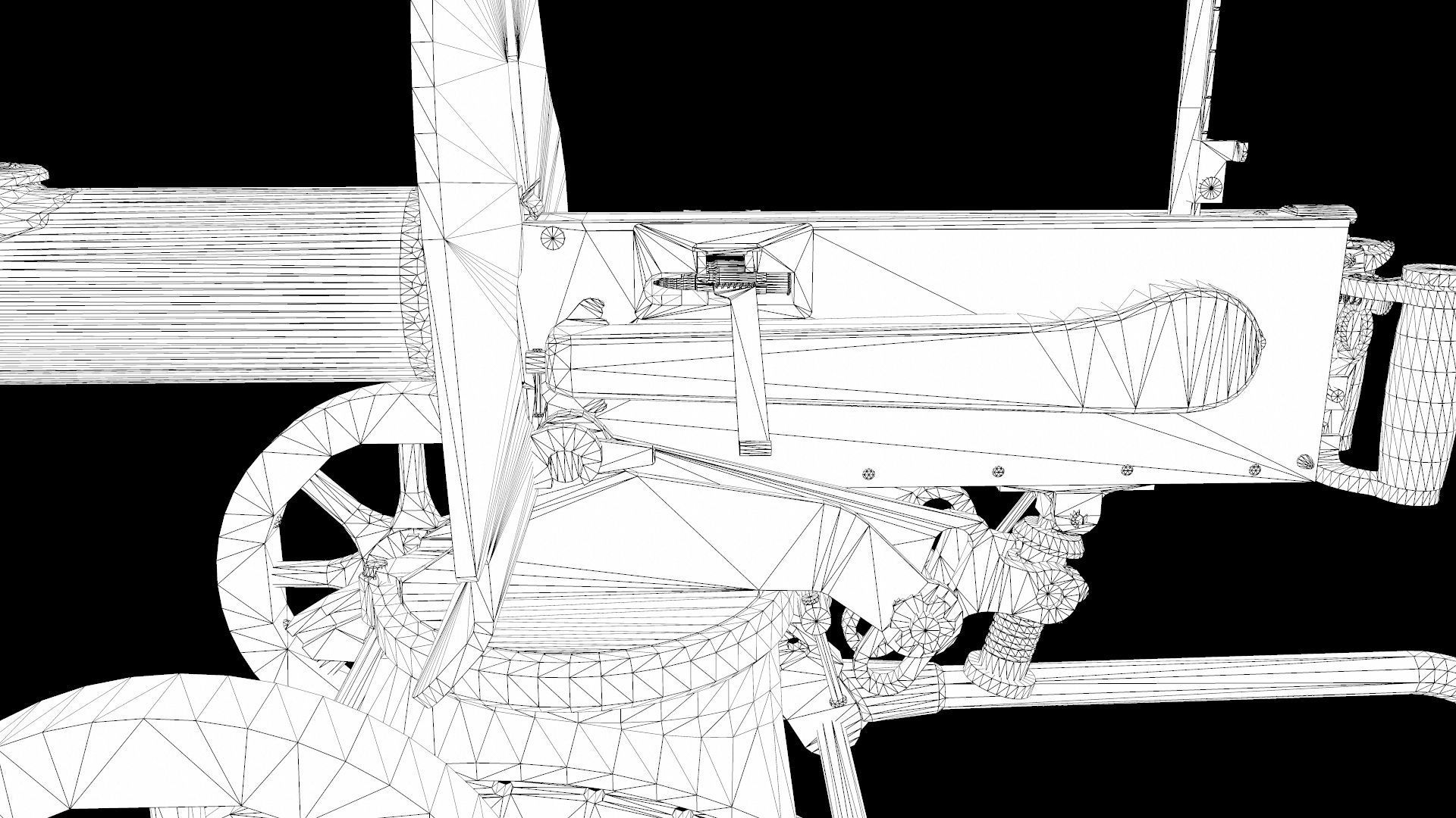 Soviet Maxim machine gun model 1941 Low-poly 3D model_14