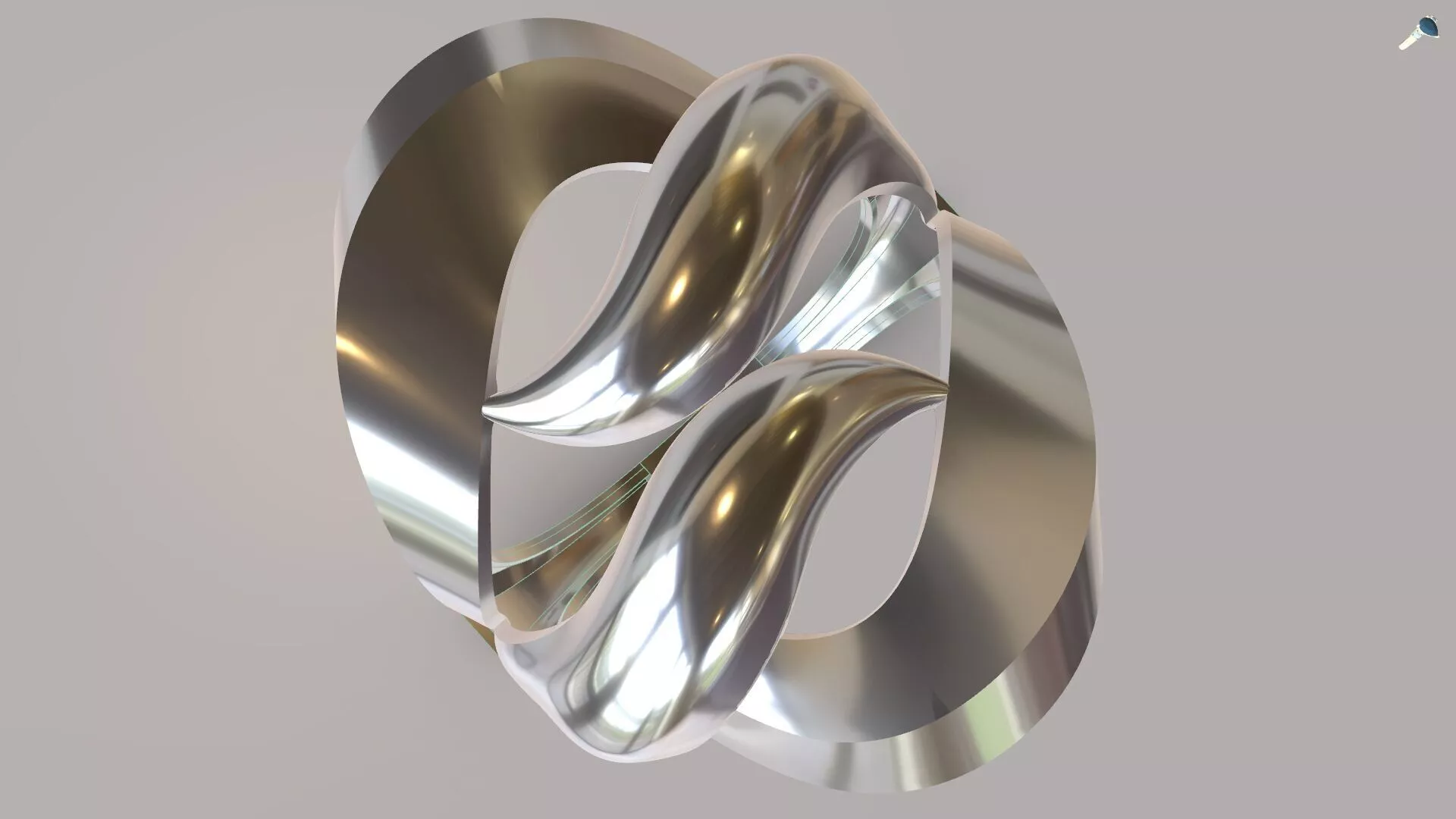 Modern Heart Avantgarde Ring 3D Model Abstract Jewelry CAD 3D print model