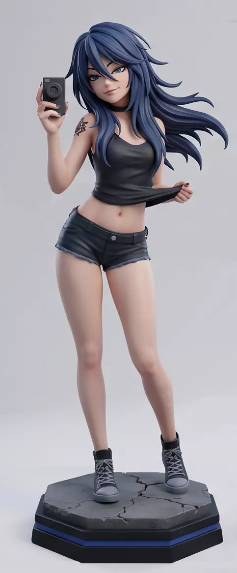 Anime Girl Figure 3D print model
