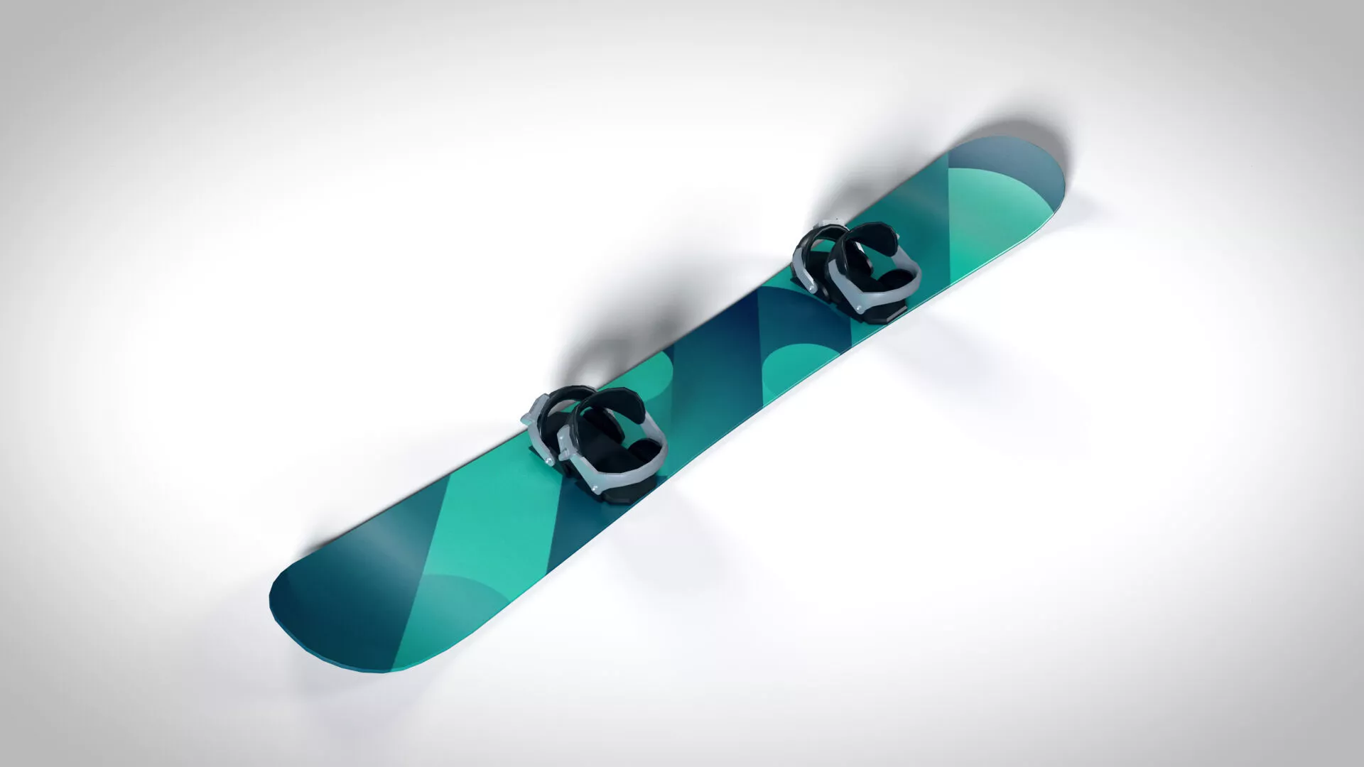 Snowboard 01 PBR Low-poly 3D model