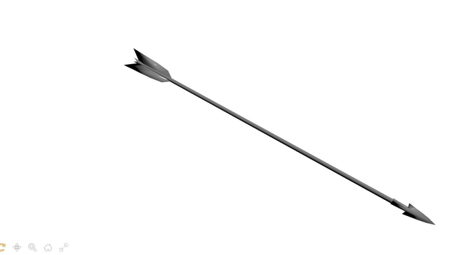 arrow Free low-poly 3D model