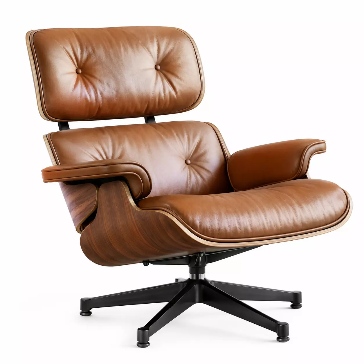 Luxury Leather Lounge Chair 3D model