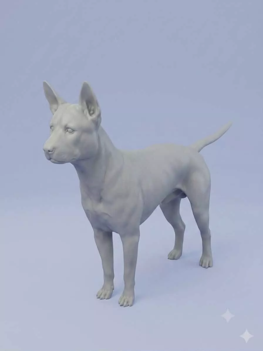 dog Thai Ridgeback stand Ready Model 3D print 3D print model