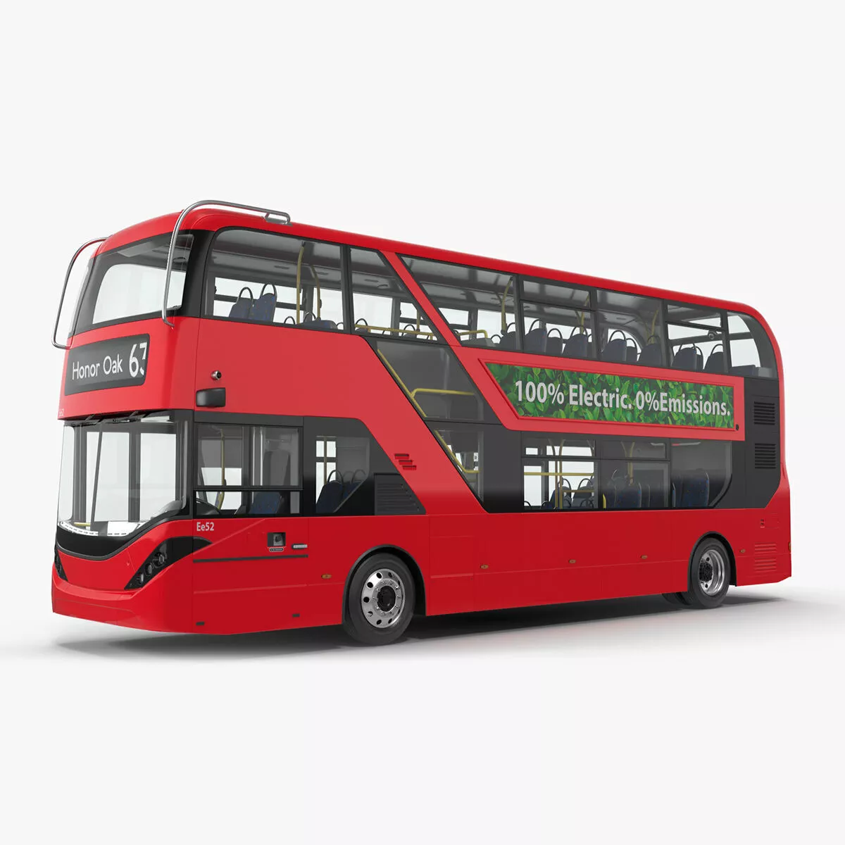 Honor Oak Double Decker Rigged for Cinema 4D 3D model