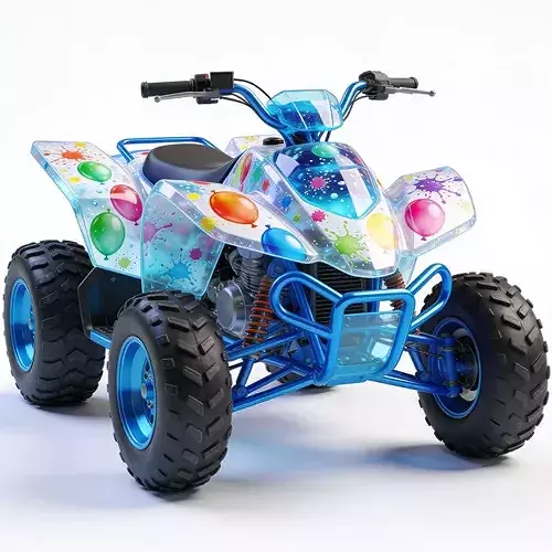 Stylized 3D Water Balloon Fight ATV Model