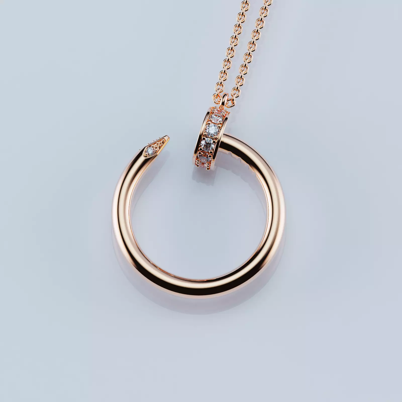 Nail pendant Style 3D print model