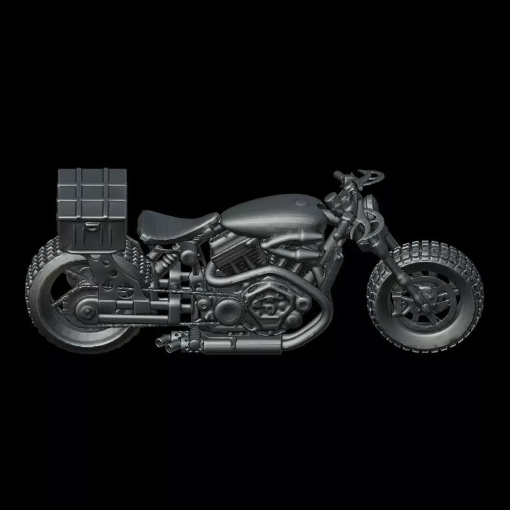 Motorcycle for travel 3D print model
