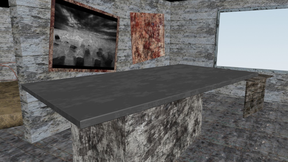 old beach house Low-poly 3D model_2