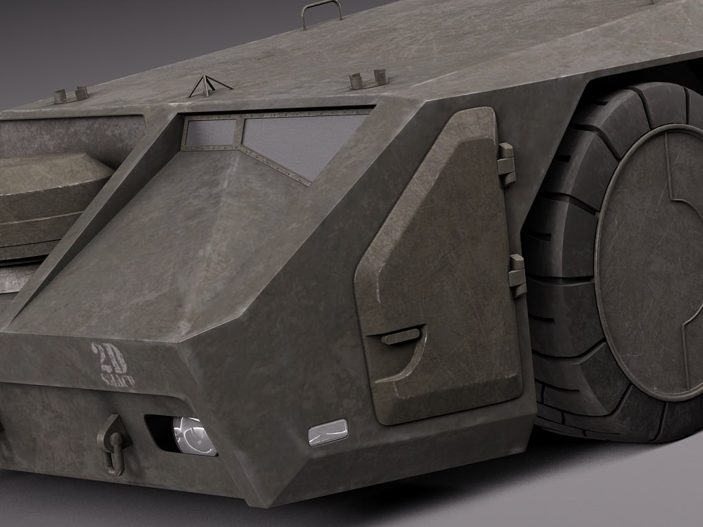 M577 Armored Personel Carrier APC 3D model_1