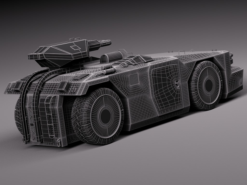 M577 Armored Personel Carrier APC 3D model_13