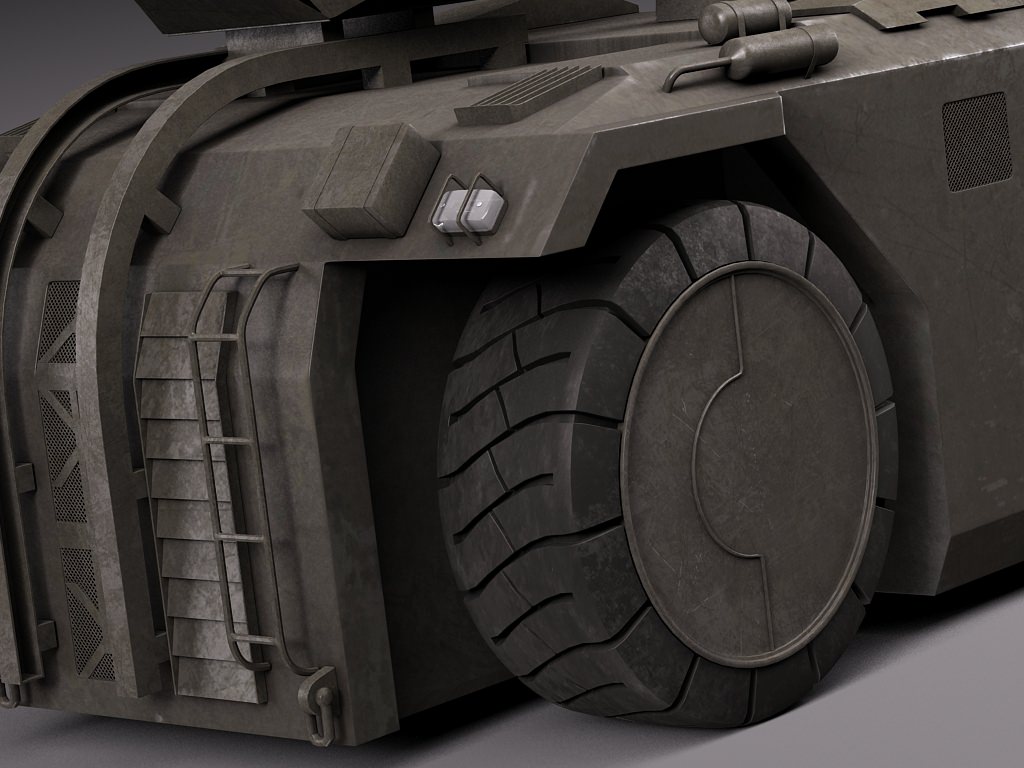 M577 Armored Personel Carrier APC 3D model_2