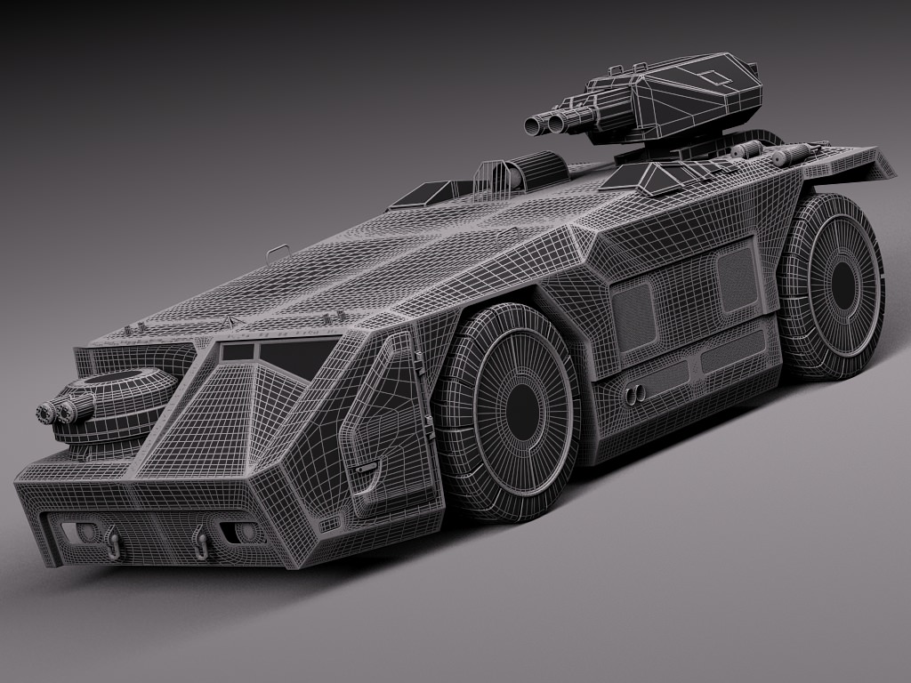 M577 Armored Personel Carrier APC 3D model_12