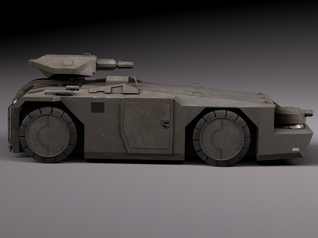 M577 Armored Personel Carrier APC 3D model_5