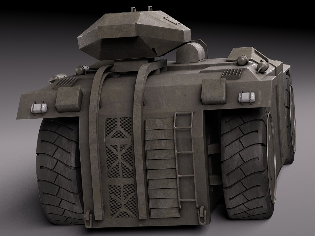 M577 Armored Personel Carrier APC 3D model_4