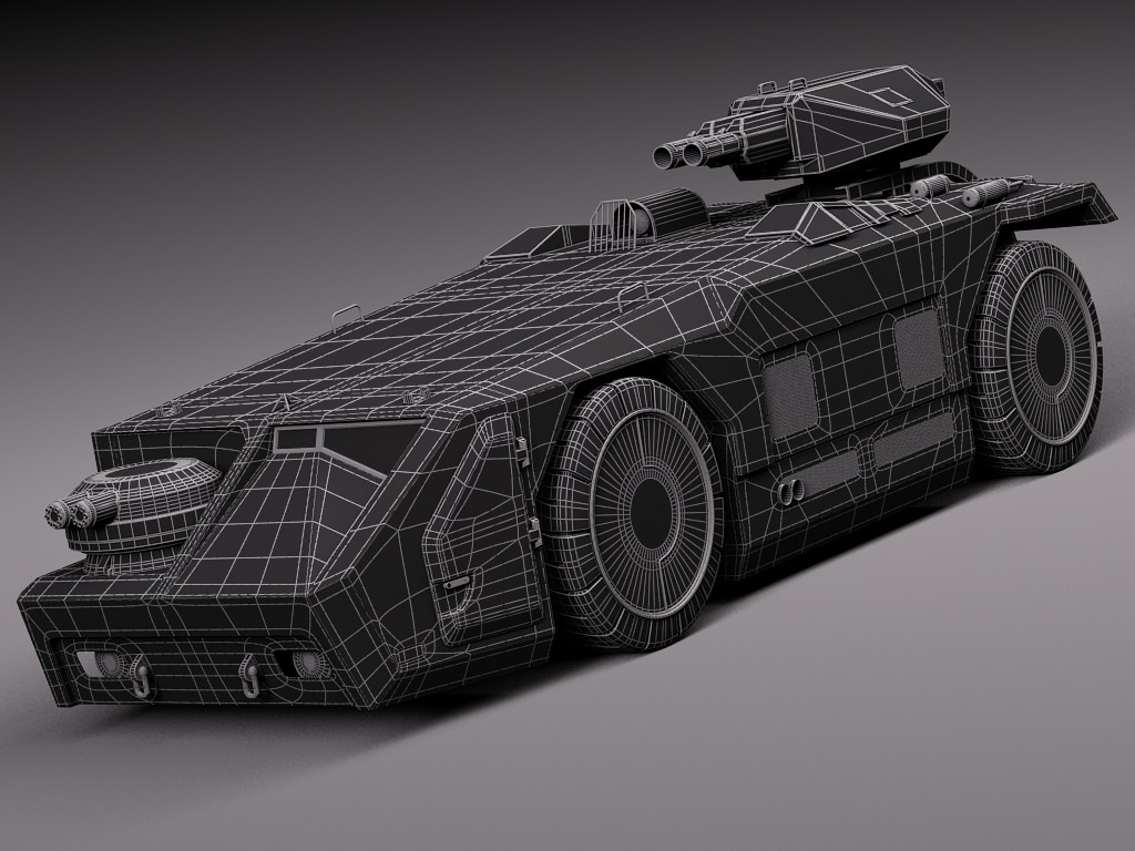 M577 Armored Personel Carrier APC 3D model_14