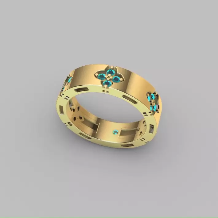 ROBERTO COIN LOVE IN VERONA RING WITH DIAMONDS PRINT READY MODEL 3D print model