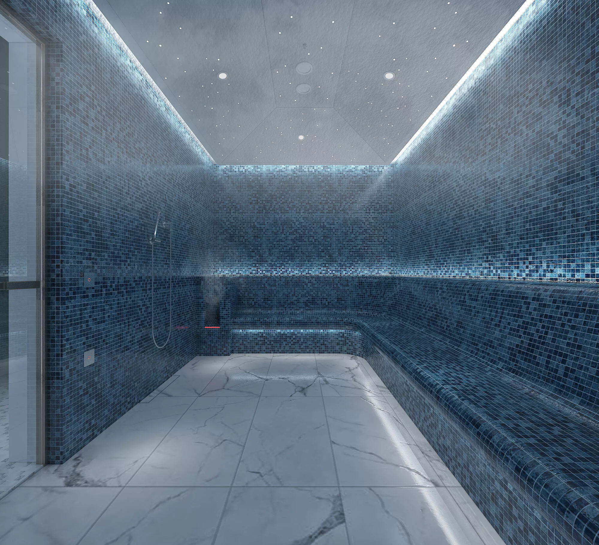 Steam Room Interior 3D model