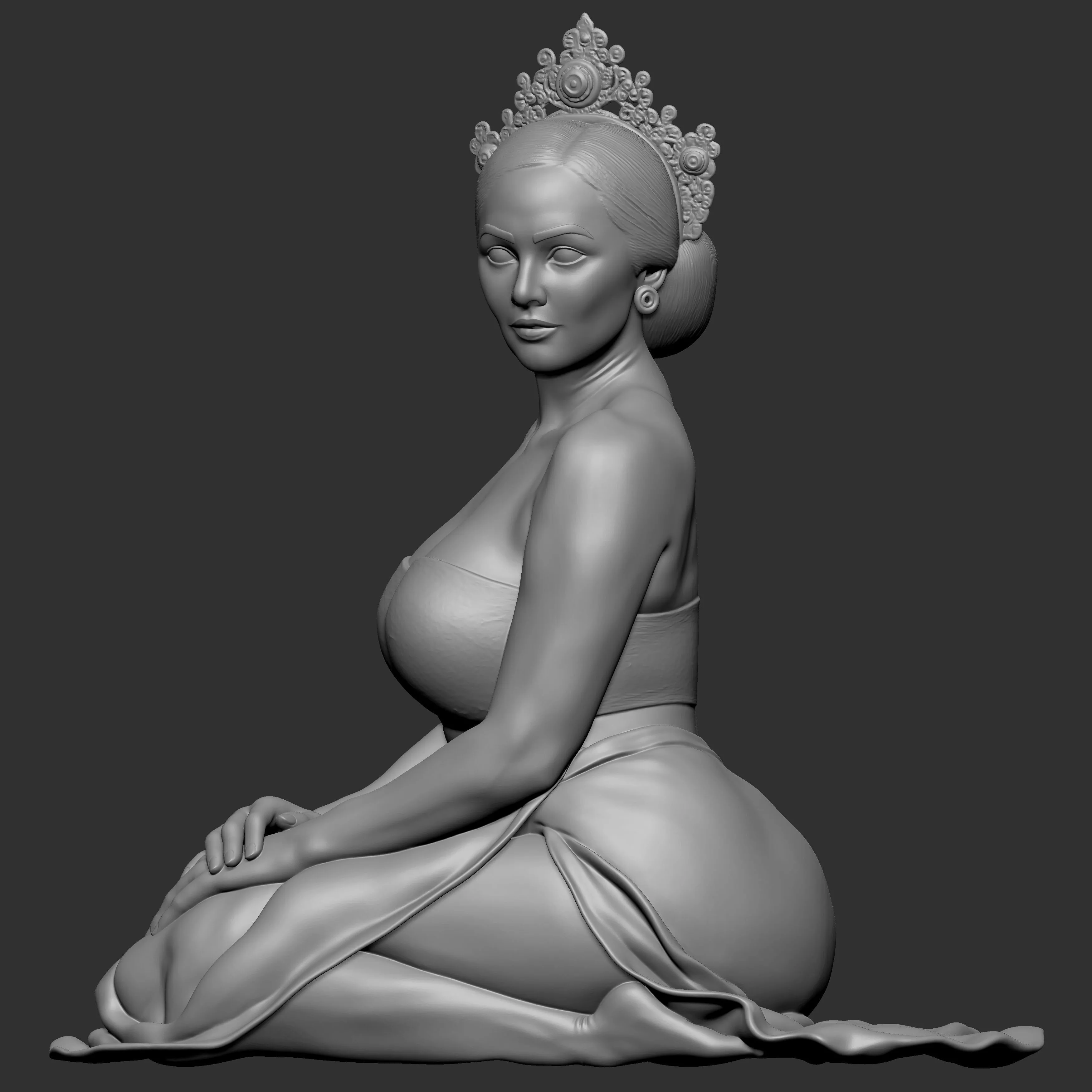 character inspired by Indian culture 3D print model