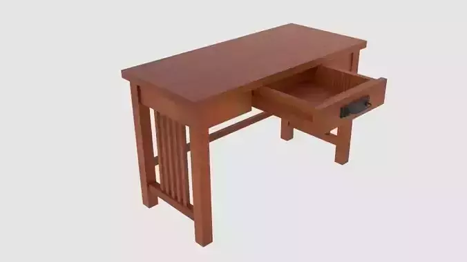Mission-Style Ash Oak Desk