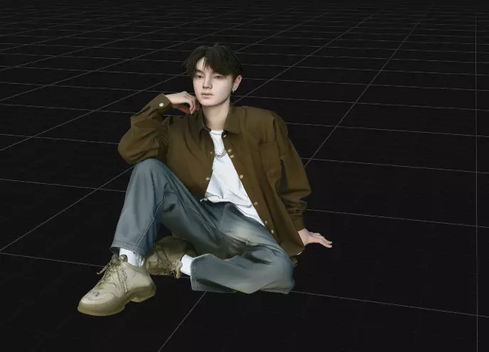 Model No 17 Seated Thinking Man 3D model
