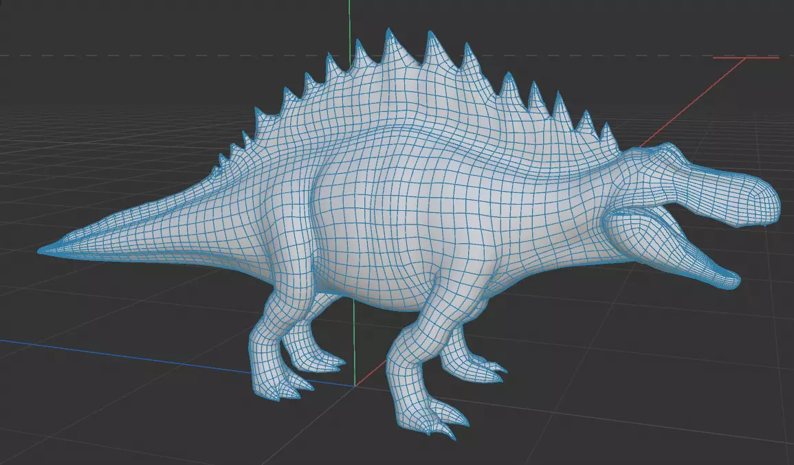 3D model of a Spinosaurus 3D model