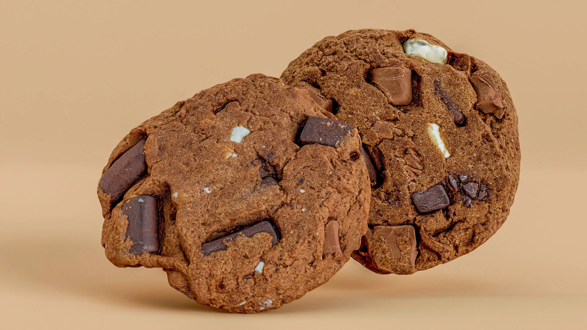 Chocolate Chunk Cookies Photogrammetry 3D Scan Low-poly 3D model