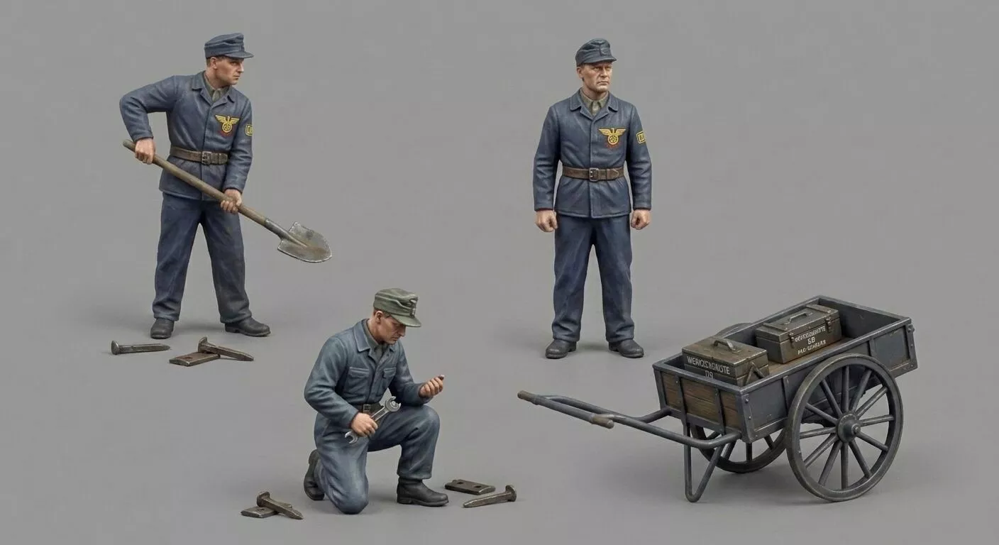 LGB Bahn Railroad Maintenance Crew with Handcart 3D print model