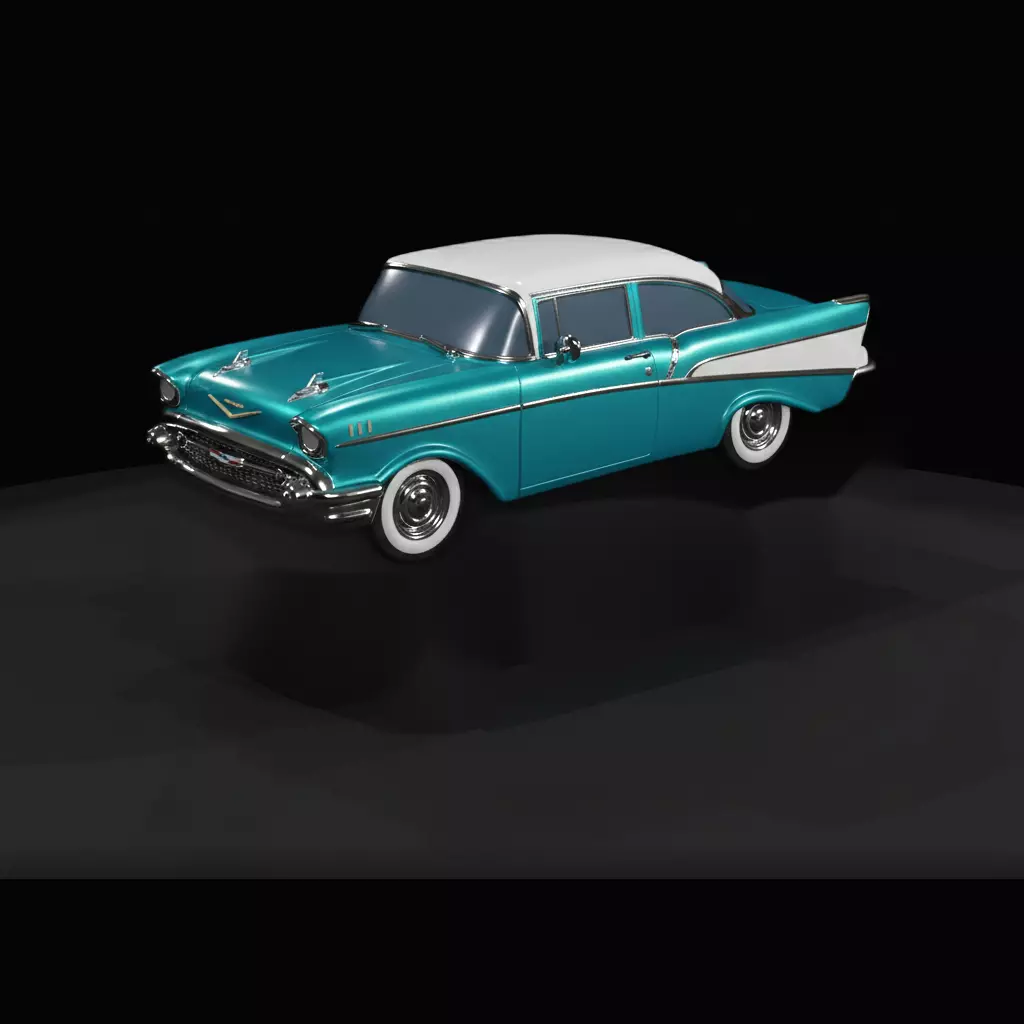 1957 chevy 150 2 door 3D print model