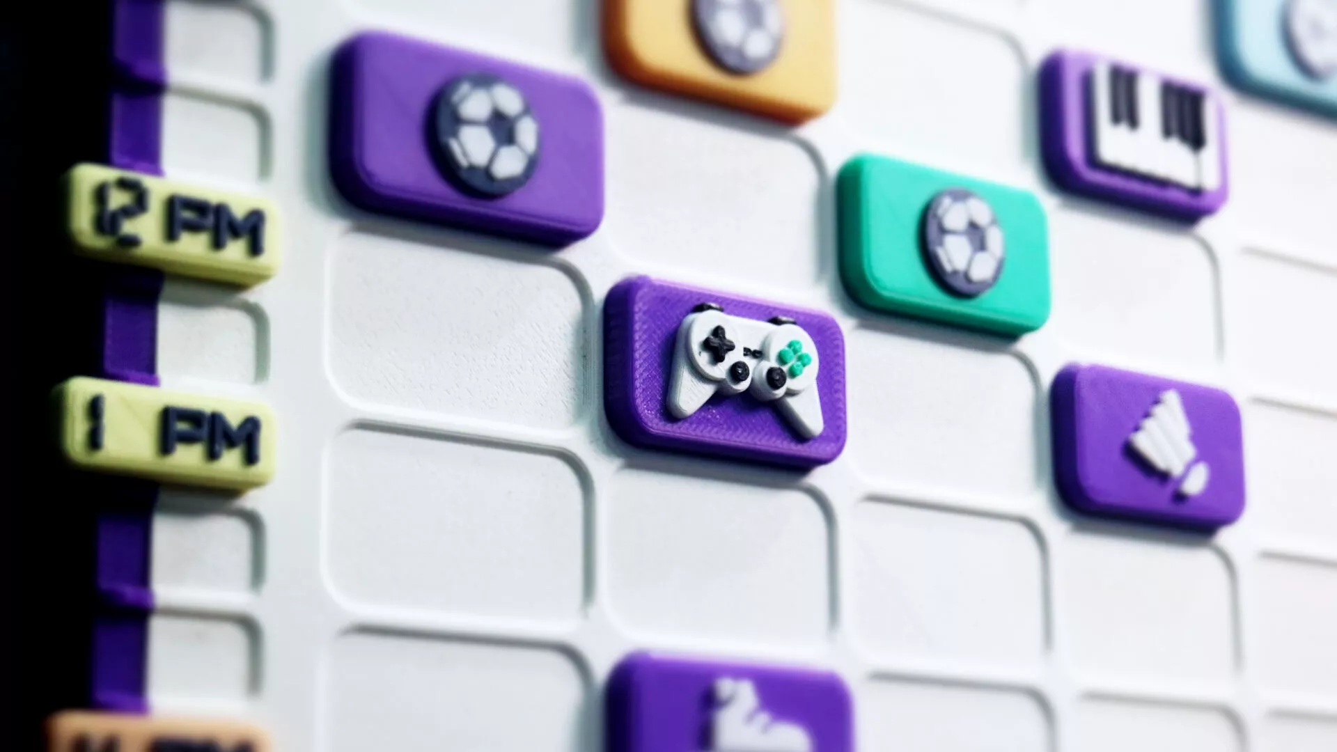 SkillTiles Modular Magnetic Timetable for Kids 3D print model