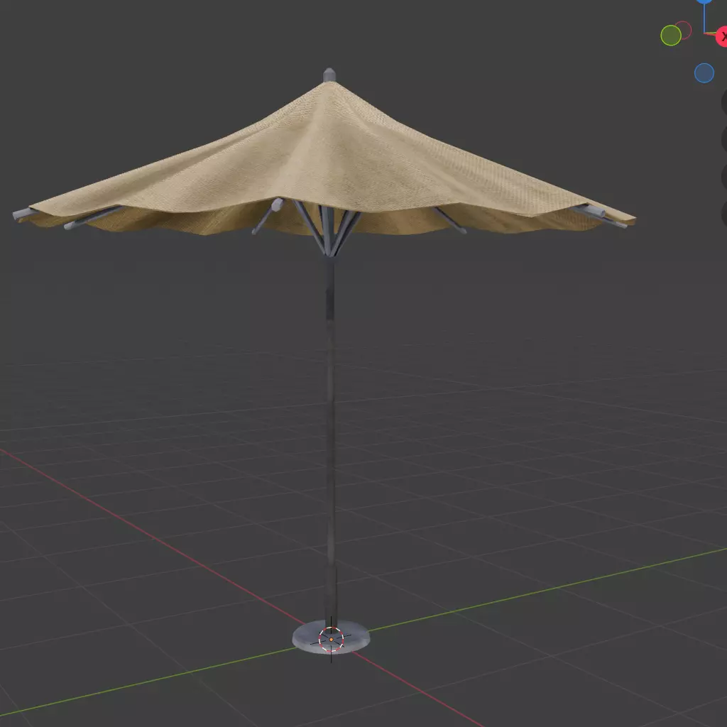 umbrella Low-poly 3D model